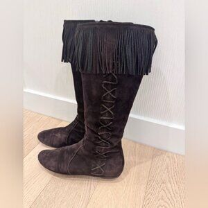 Suede boots, soft & light weight, very comfortable!